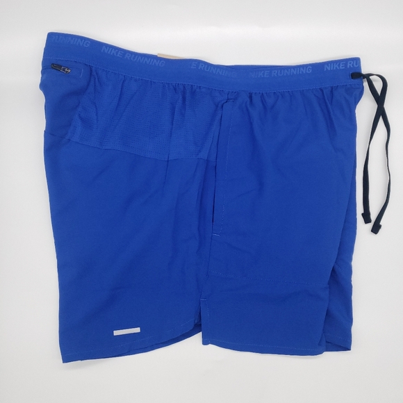 Nike Dri-FIT Stride 5" Brief-Lined Men’s Running Shorts Blue Size M DM4755-480 - Picture 3 of 12